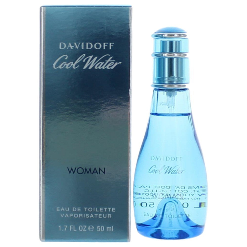 Bottle of Cool Water by Davidoff, 1.7 oz Eau De Toilette Spray for Women